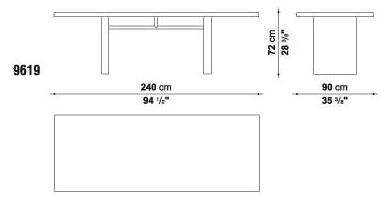 Maxalto Прямоугольный стол из дуба Simposio sun-id-1396510 - Вид №5