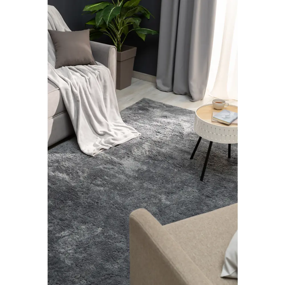 Ковер полиэстер Inspire Alaric 60x120 см цвет темно-серый 83235407 STLM-2056034  - Вид №6