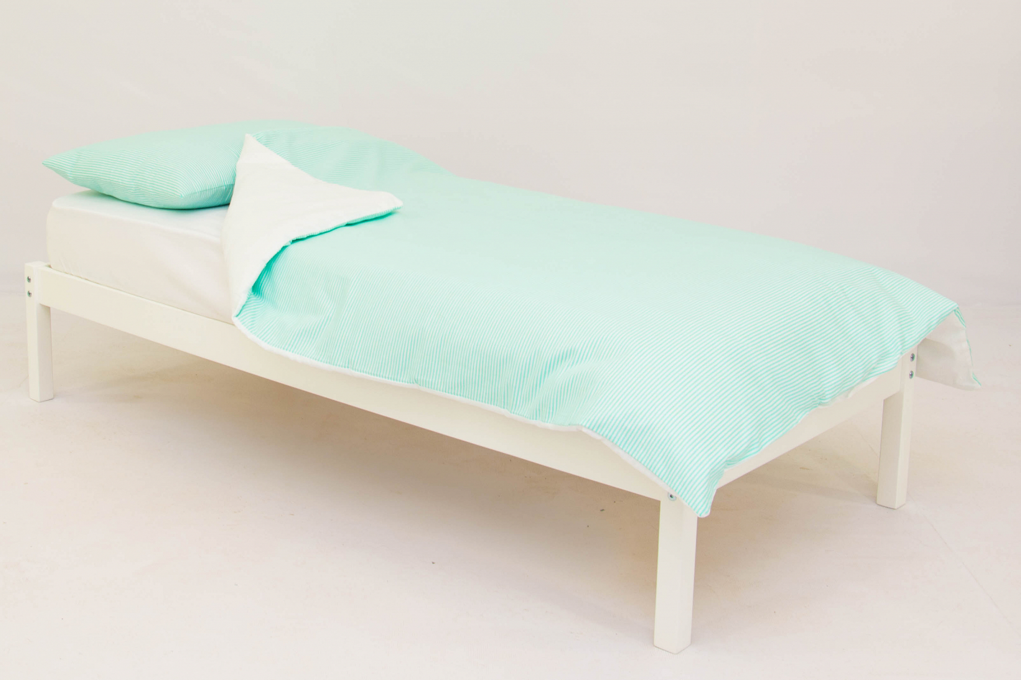 Детское постельное белье "Полоски" мятное БЕЛЬМАРКО  327424 Голубой Santreyd  - Вид №1