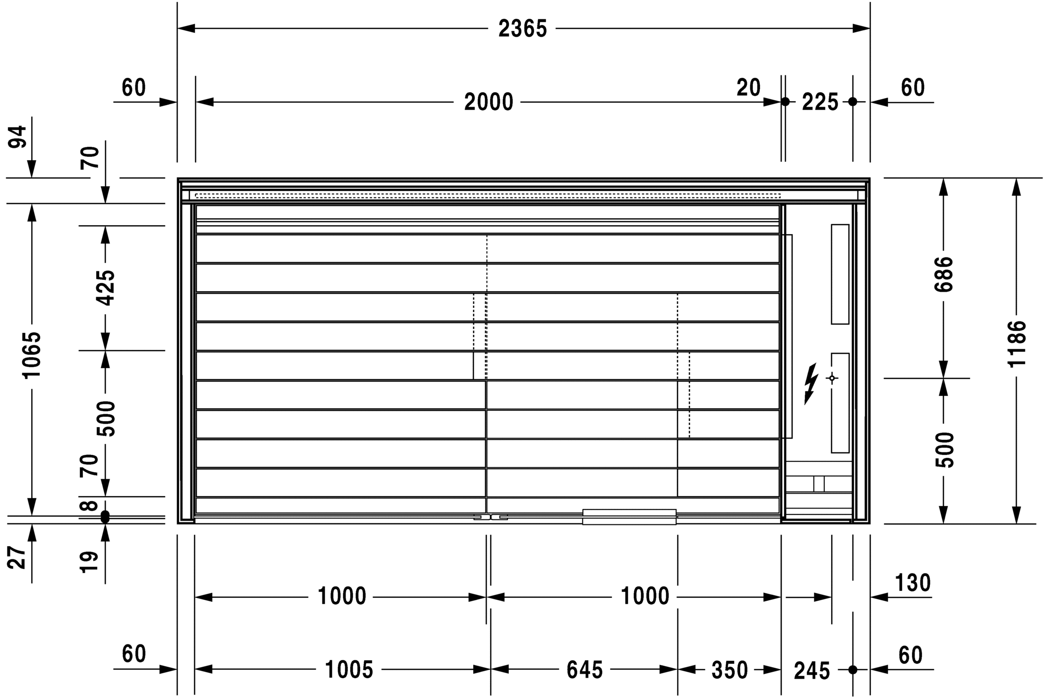 7512..001011000 Inipi B Сауна Inipi B, отдельно стоящая Белый глянцевый декор Duravit  - Вид №3