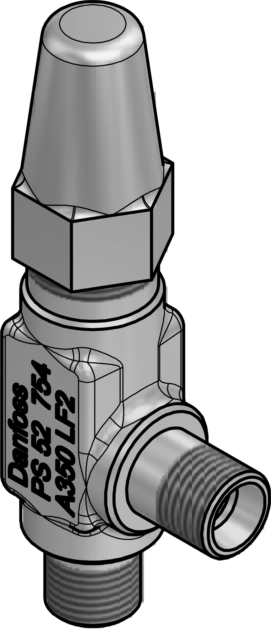 Danfoss SNV-ST — игольчатый запорные клапан SNV-ST Клапан запорный 148B3768  - Вид №12