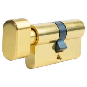 Цилиндр EDS-CYL 30x30 мм ключ/вертушка цвет латунь