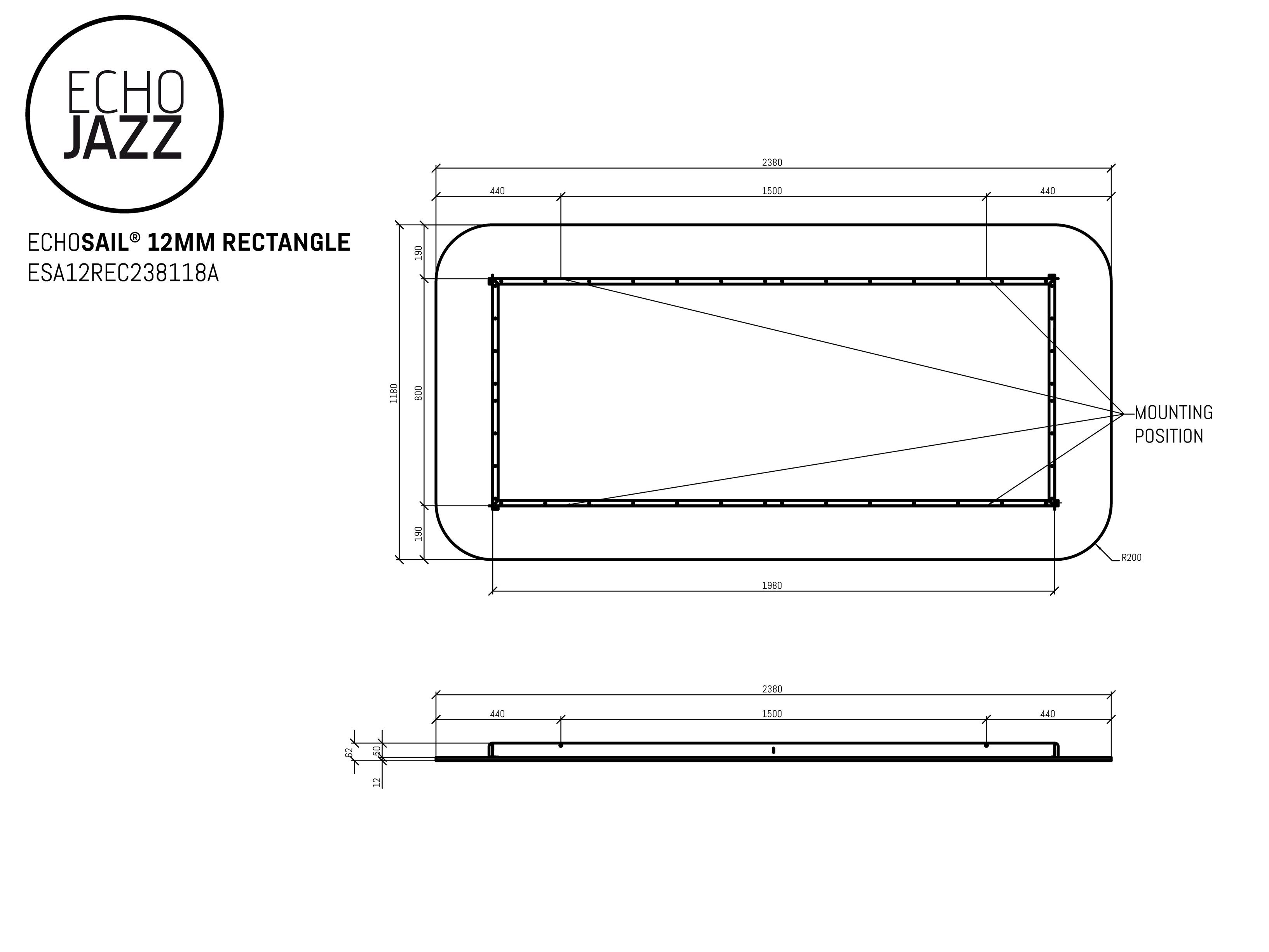 Акустическая подвесная панель из ПЭТ ECHOJAZZ ECHOSAIL® ARCH-00062331 - Вид №9