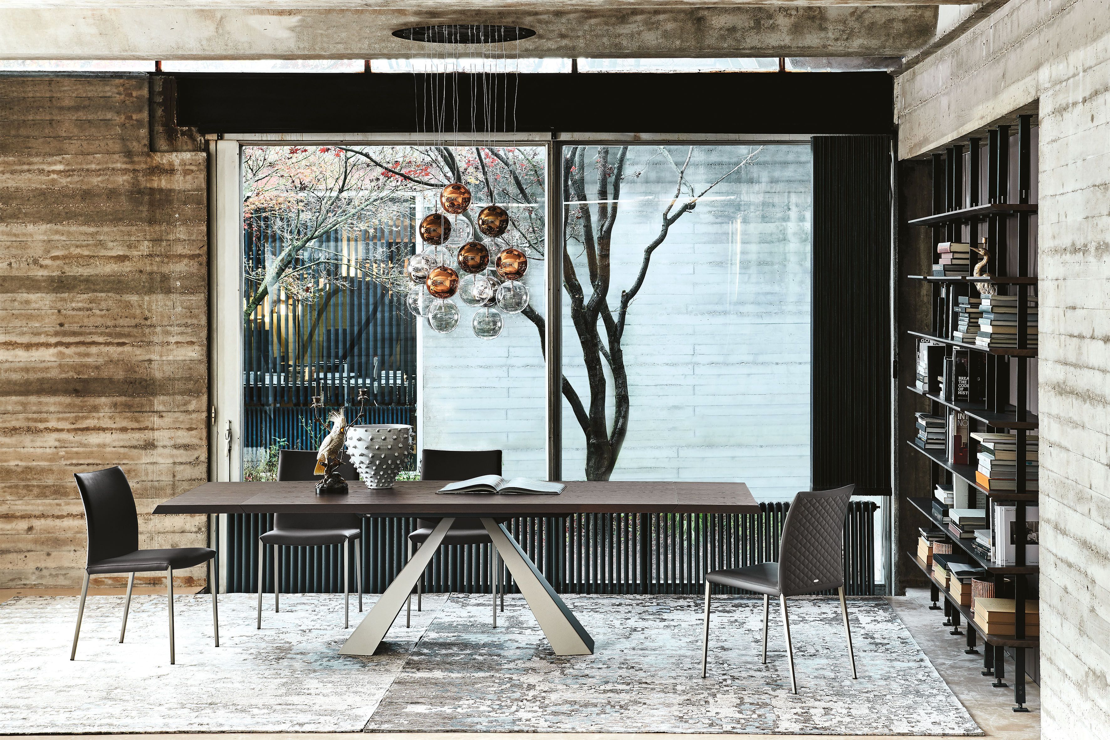 Прямоугольный выдвижной стол из стали и дерева Cattelan italia ELIOT WOOD DRIVE ARCH-00038850 - Вид №2