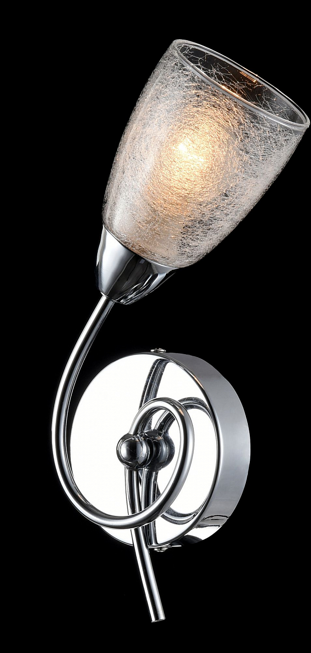 Бра настенное хром с прозрачным плафоном Flash FR5104-WL-01-W FREYA MODERN 00-3957458 Хром - Вид №3