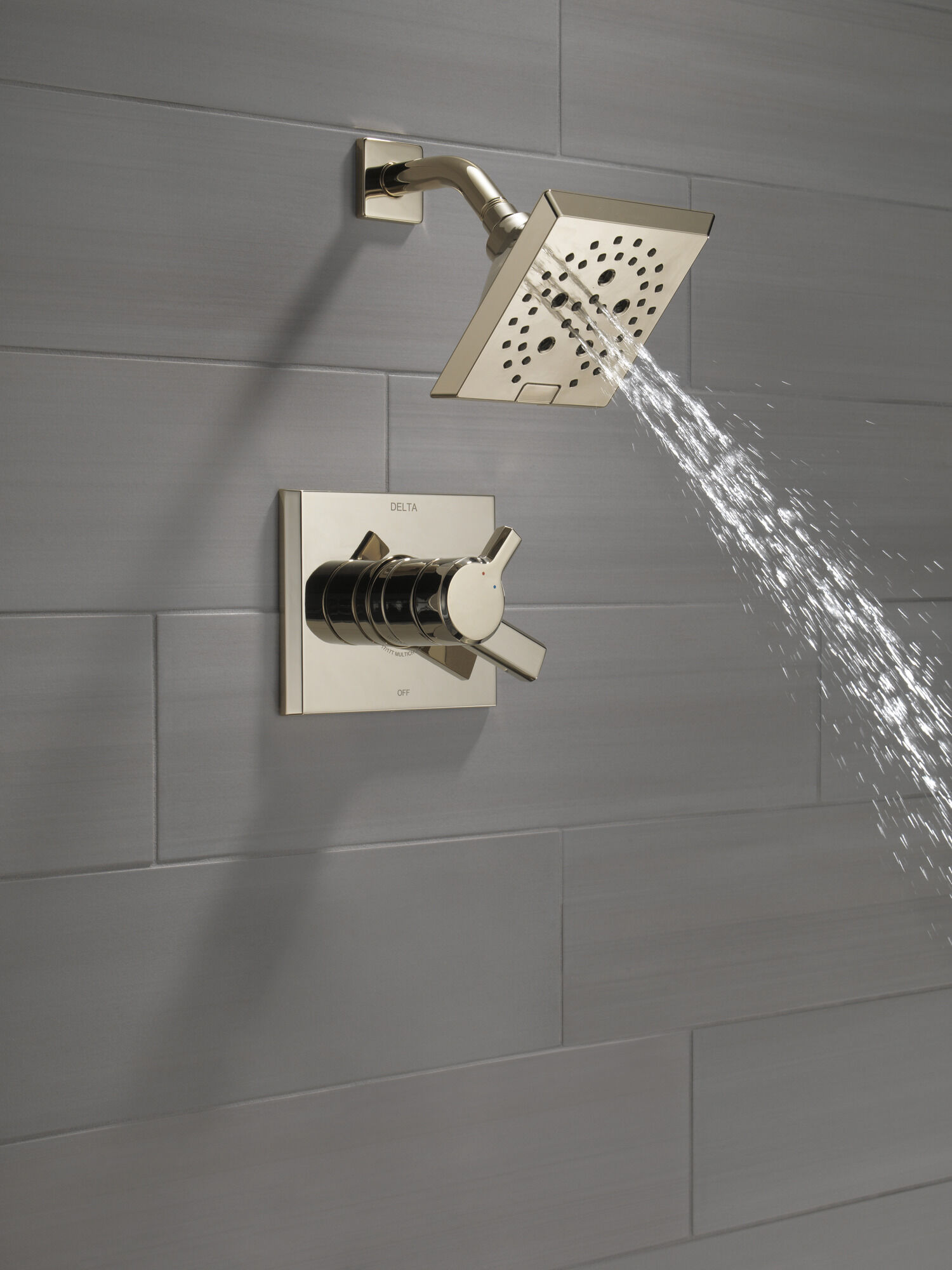 T17299-PN Накладка для душа Monitor® 17 серии H2Okinetic® Delta Faucet Pivotal Полированный никель  - Вид №7