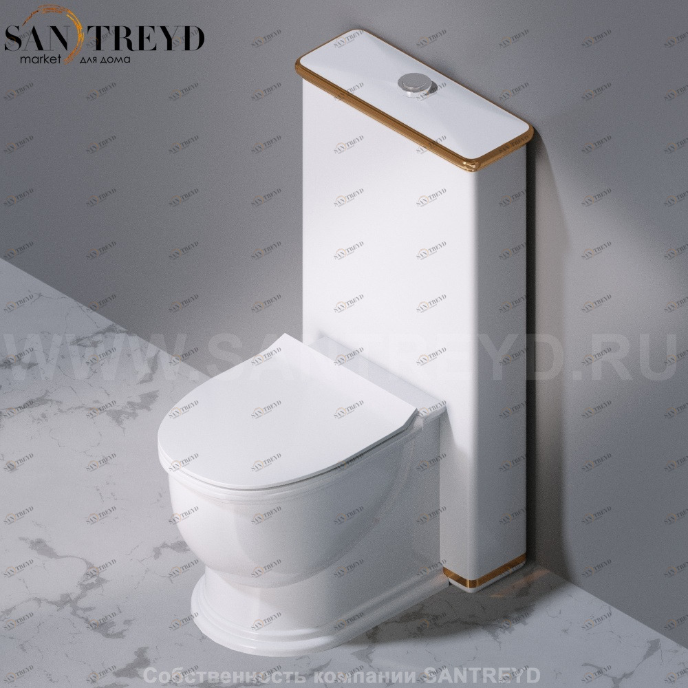 C305100G Компакт унитаз с бачком Белый A. e T. Italia PRINCESS Италия AeT ITALIA