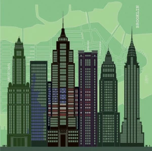 CONCEPTUWALL Каркас из нетканой бумаги New york city