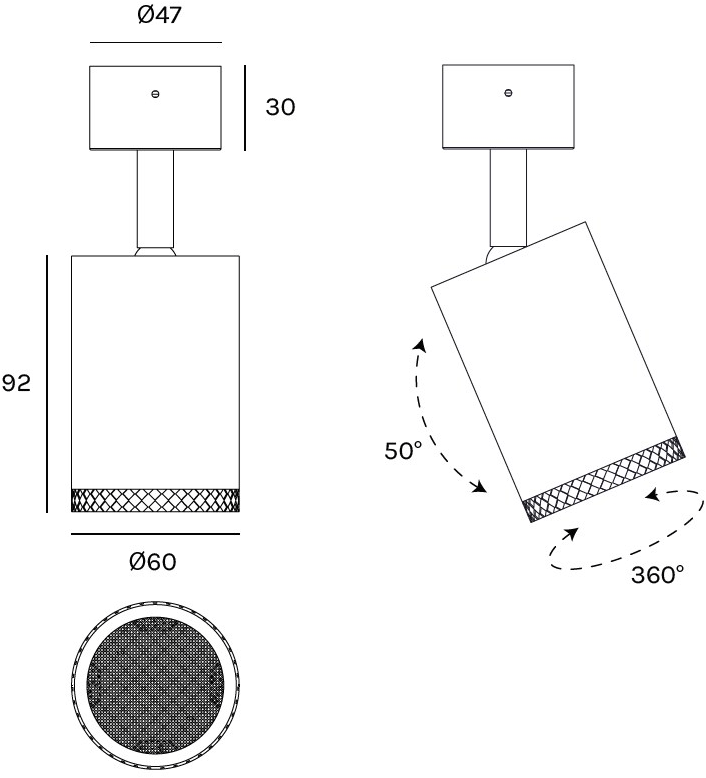 Olev Регулируемый светодиодный потолочный светильник Beam sun-id-1509355 - Вид №8