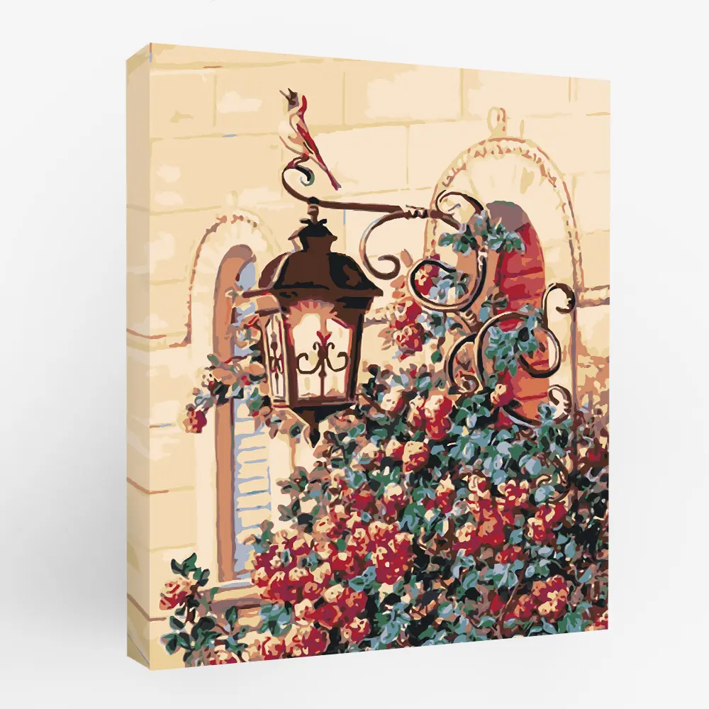 Картина по номерам Фонарь в саду 30х40 см FBRUSH STLM-2103894 - Вид №1