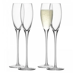 Набор из 4 бокалов-флейт 160 мл Wine LSA INTERNATIONAL WINE 00-3863048 Прозрачный