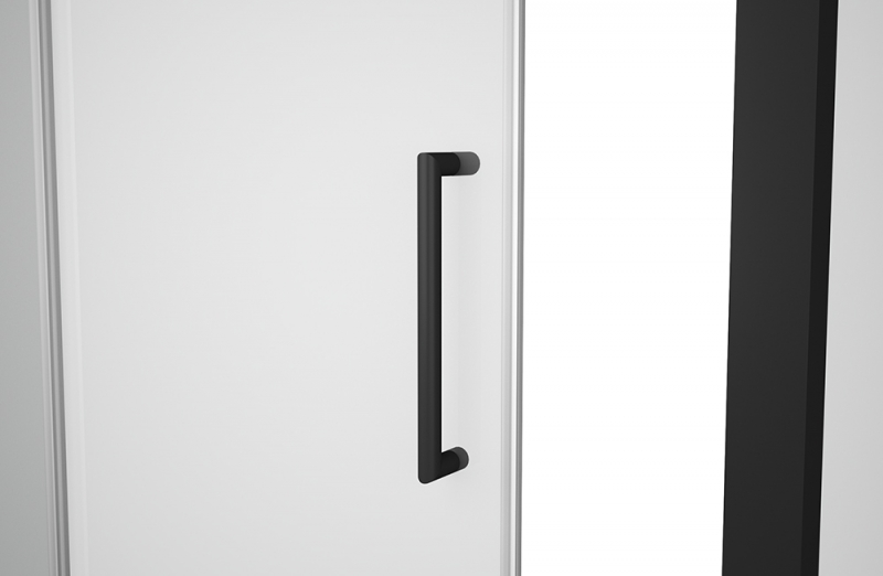 Душевое ограждение одна раздвижная дверь (без поддона) BLACKLINE BS120.3101B bravat  - Вид №5