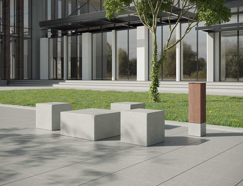 CO33 Табурет садовый низкий бетонный Angulus B4 - Вид №3