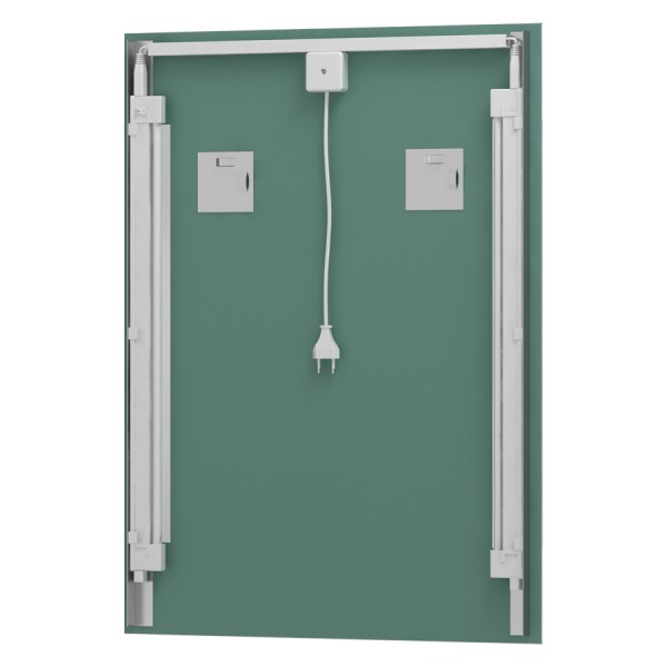 Зеркало с 2-мя встроенными LUM-светильниками 40 W (50х75 cm) EVOFORM LUMLINE BY 2013 sun-id-561488 - Вид №1