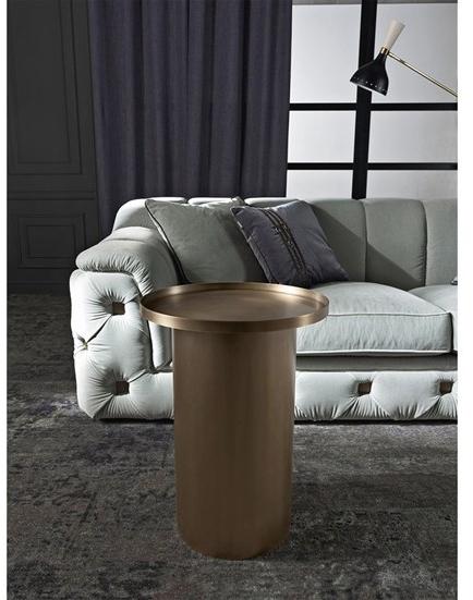 Gianfranco Ferré Home Круглый журнальный столик из металла  Mos.231.a  - Вид №1