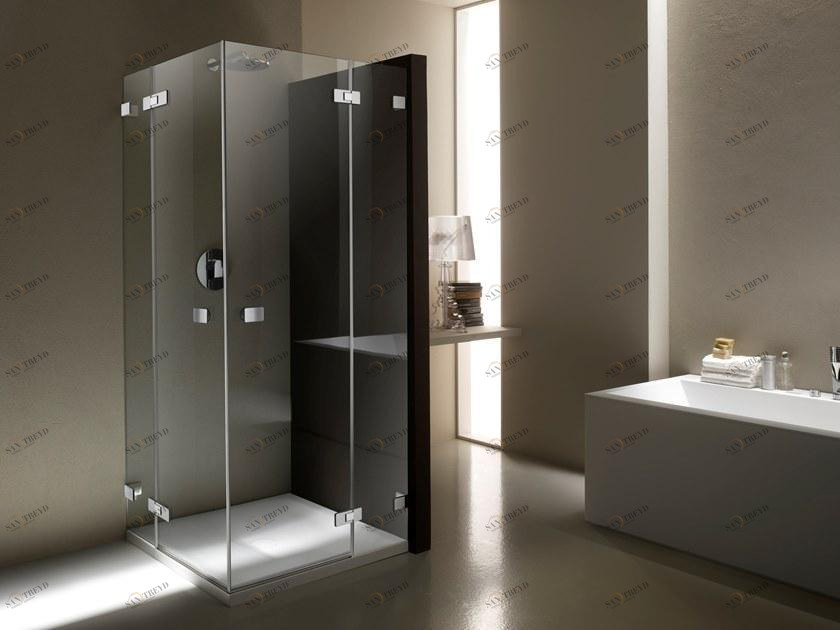 Provex Industrie Угловая душевая кабина из закаленного стекла с распашной дверцей X-line sun-id-1462748