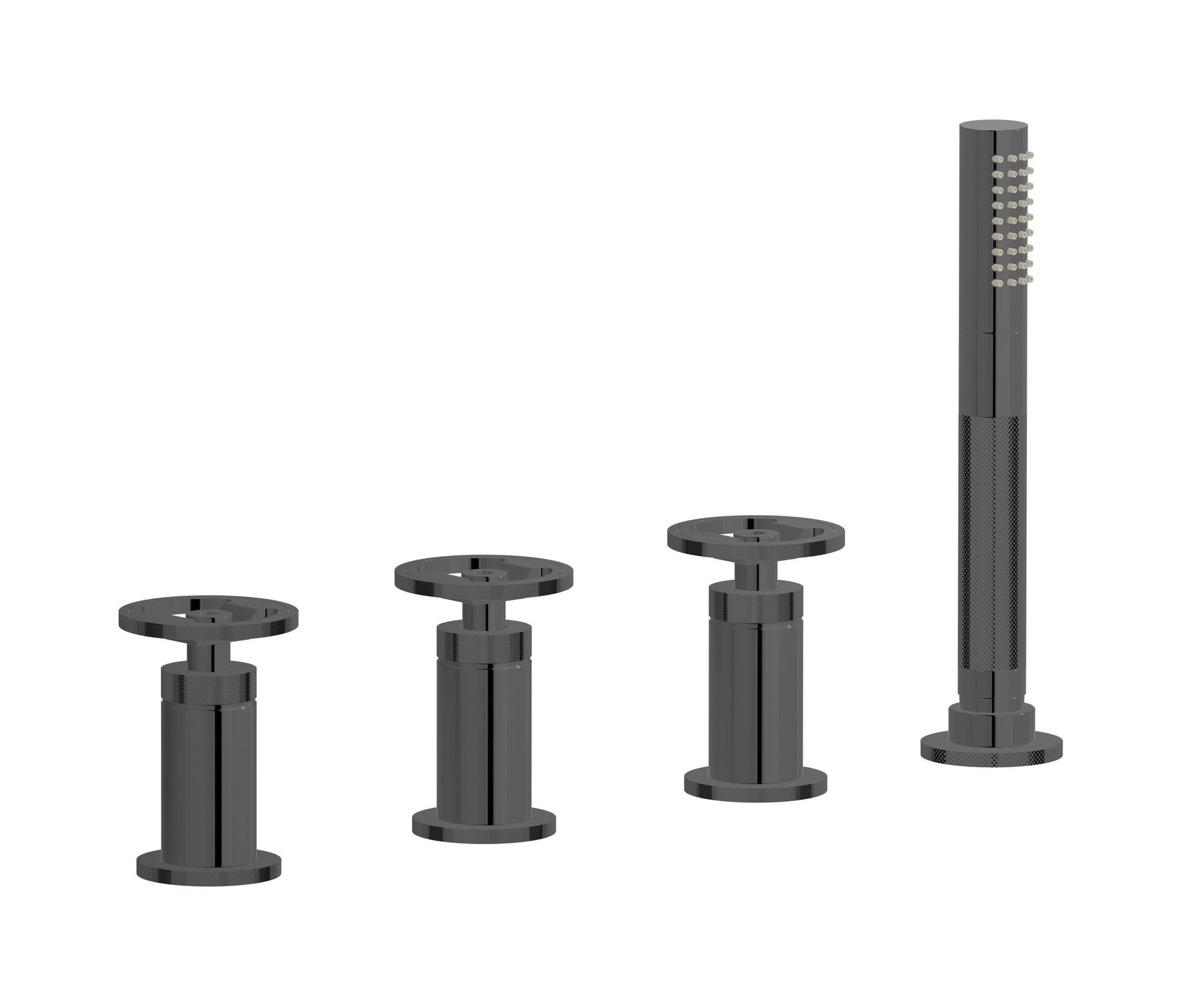 Смеситель для ванны с 4 отверстиями и ручным душем IB Bold ARCH-00153164 - Вид №2