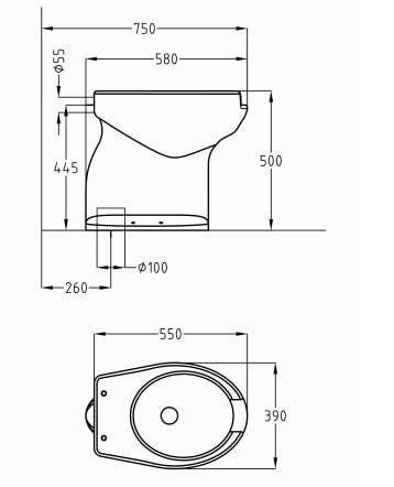 Wc in Vetrochina Thermomat Basic ARCH-00124090 - Вид №2
