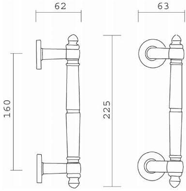 Pasini Ручка из латуни  0034  - Вид №2