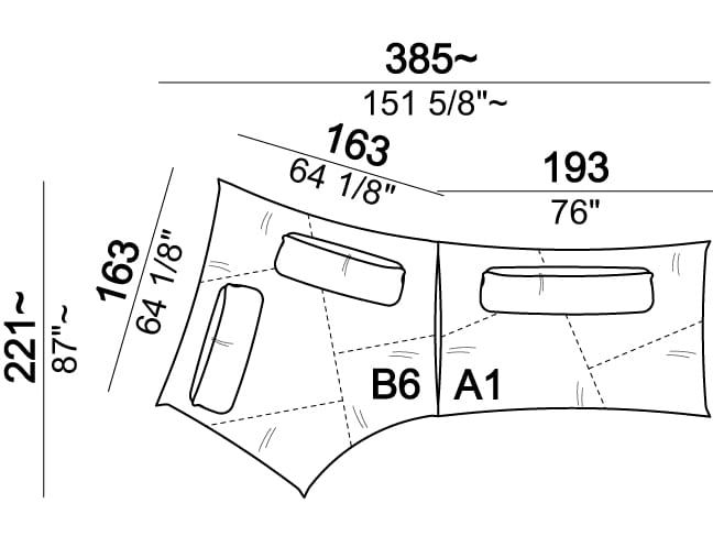 4-местный модульный диван Arketipo NIGHT FEVER ARCH-00101530 - Вид №23