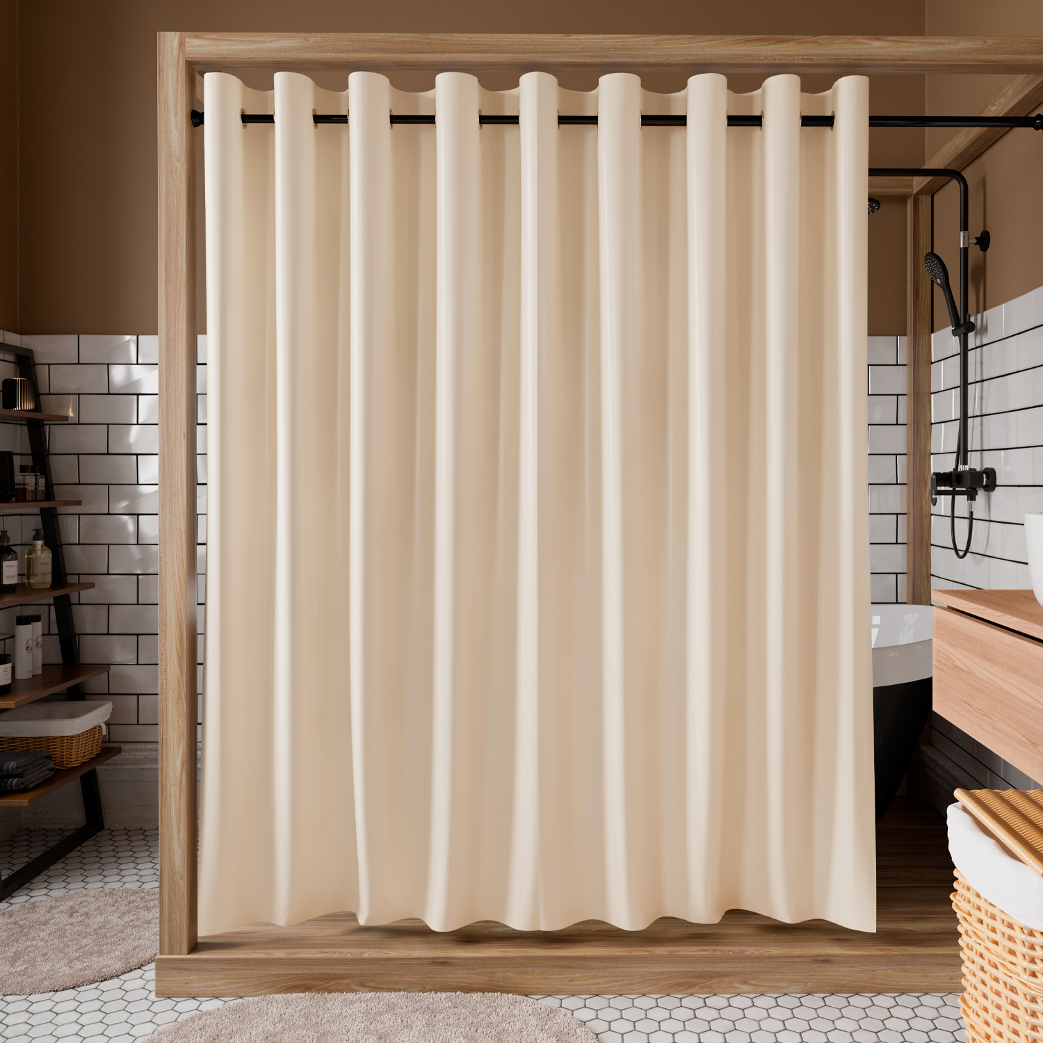 SC-10102 Vils Шторка для ванной WasserKRAFT 