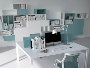 Elitable Открытый лакированный деревянный стеллаж Eco