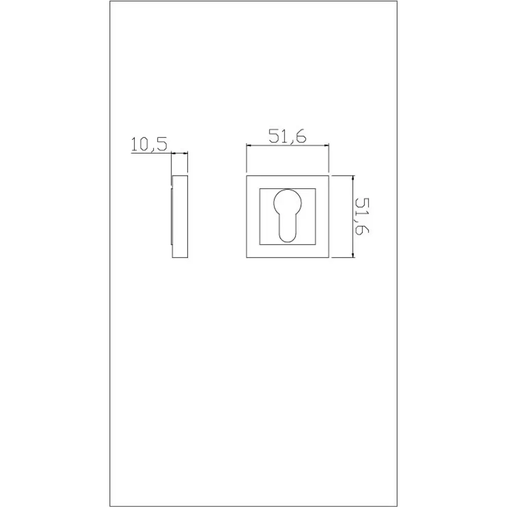Накладка на цилиндр EDSON для защиты замочной скважины 85163268 STLM-0059255 - Вид №3