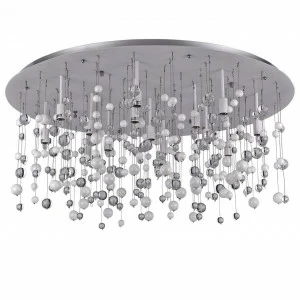 Потолочный светильник Ideal Lux Neve PL15 Bianco IDEAL LUX ДИЗАЙНЕРСКИЕ, КАСКАДНЫЕ 074036 Прозрачный;серебро