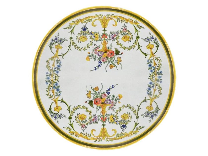 Круглый стол из лавового камня Grandi Maioliche Ficola классическая ARCH-00115974