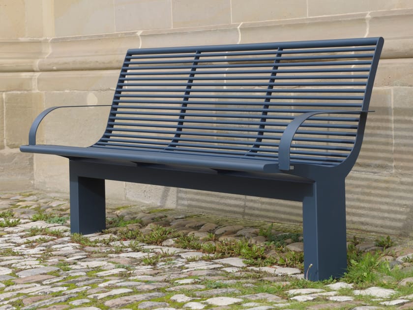 Скамья из нержавеющей стали с подлокотниками BENKERT BANKE Siardo ARCH-00138008