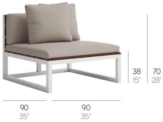 GANDIABLASCO Модульный садовый диван Saler teak sun-id-1351008 - Вид №2