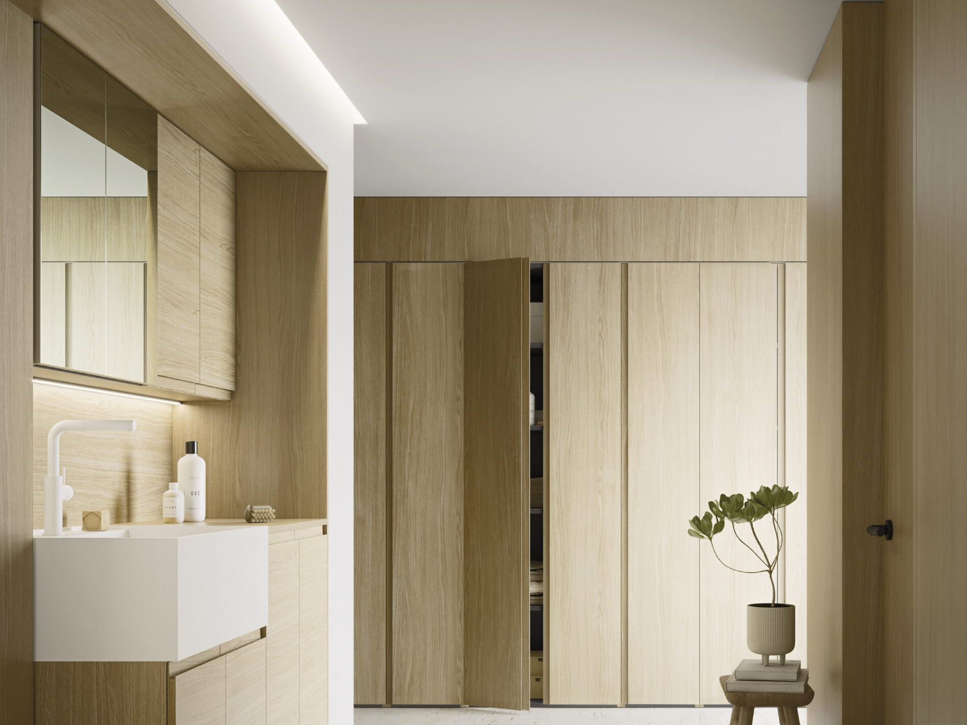 Шкаф для белья с зеркалом Arbi Arredobagno пузыри ARCH-00094013