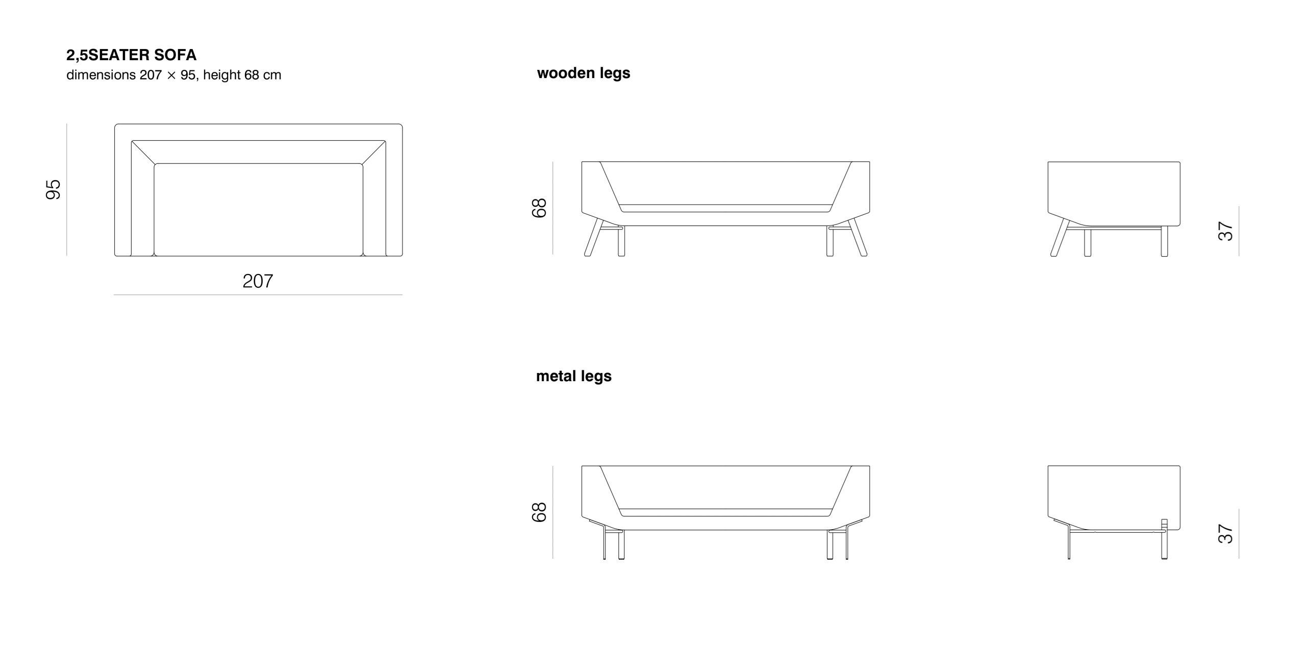 Съемный диван из ткани prostoria комбинат ARCH-00010392 - Вид №2