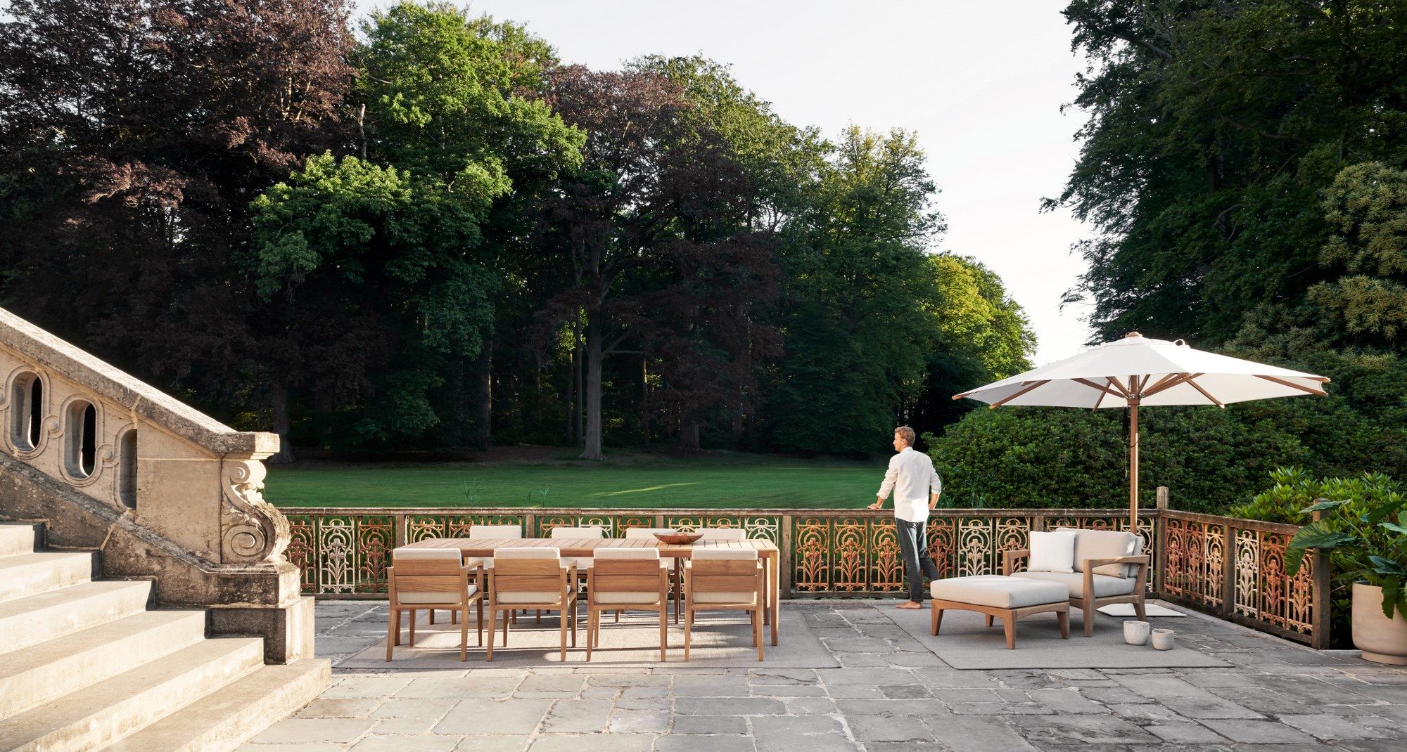 Ткань мягкая Садовая спальная кровать Royal Botania Zenhit lounge ARCH-00012444 - Вид №8