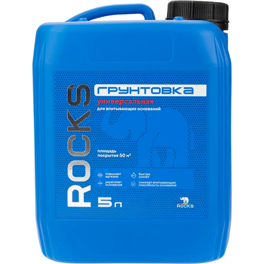 Грунтовка универсальная для сухих помещений Rocks 5 л STLM-2099466