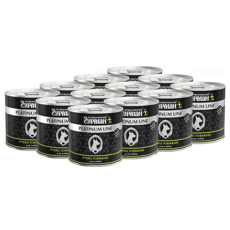 ПР0018357*12 Корм для собак Рубец говяжий в желе конс. 240г (упаковка - 12 шт) ЧЕТВЕРОНОГИЙ ГУРМАН 