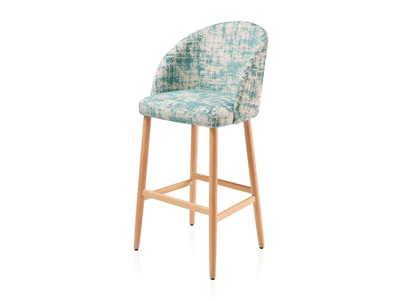 Тканевый барный стул с подставкой для ног Vela Arredamenti Elly ARCH-00111374