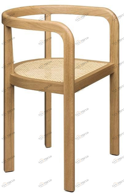 e15 Стул дубовый с подлокотниками  Rh01 