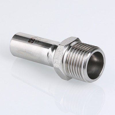 VTi.906.I.002204 Фитинг из нержавеющей стали – вставка с наружной резьбой Valtec 22 мм х 1/2"  - Вид №1