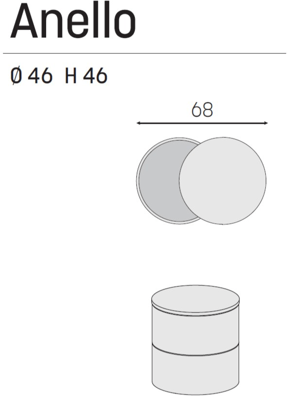 Caccaro Круглый деревянный журнальный столик с местом для хранения вещей sun-id-1461531 - Вид №1