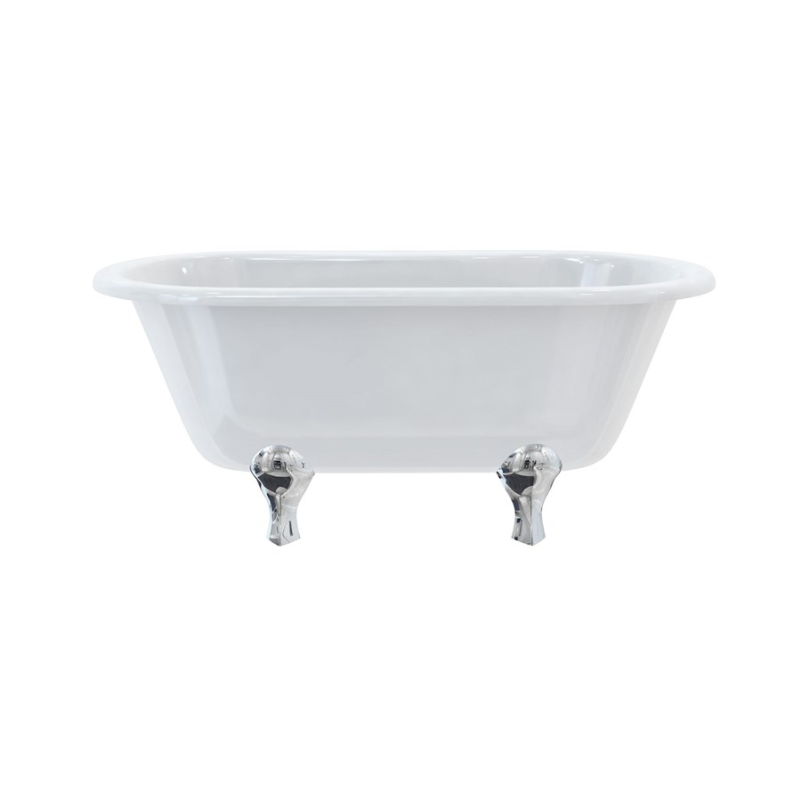 Burlington Двухсторонняя ванна Windsor 150 см с роскошными ножками с ножками Luxury Arc в черном цвете E4 L2B  - Вид №7