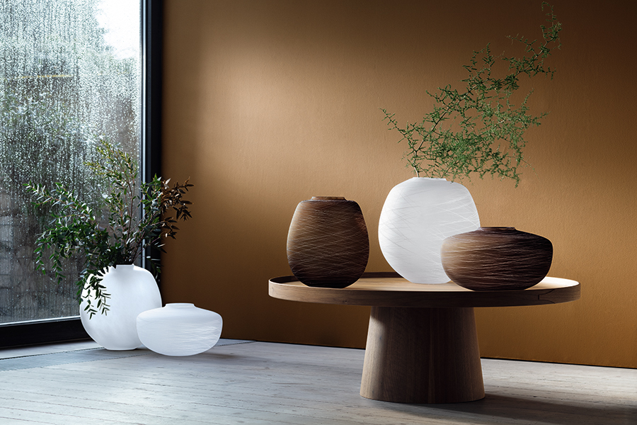 Ваза Boulder 31 см белая LSA International G160831153 - Вид №1