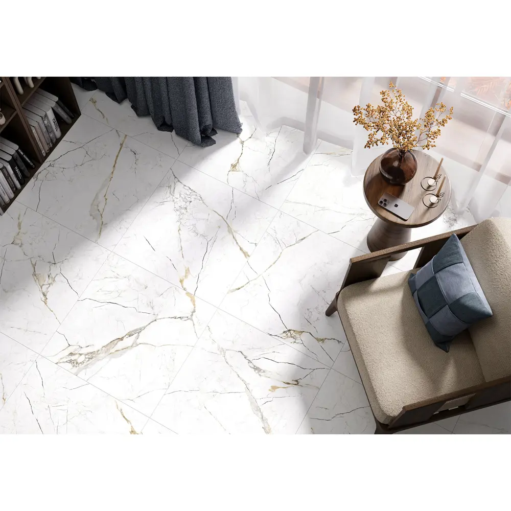 Глазурованный керамогранит Alma Ceramica Napoli 04 60x60 см 1.8 м2 матовый цвет белый STLM-2026534