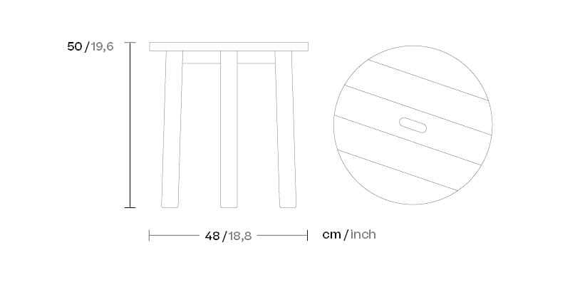 Мраморный круглый низкий журнальный столик Kettal ARCH-00001272 - Вид №1