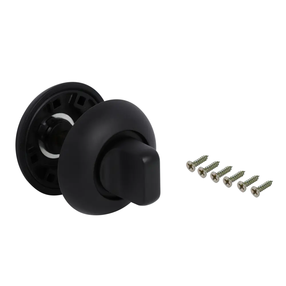 EDSON Накладка-фиксатор для межкомнатных дверей черный алюминий 84376133 STLM-0048829 - Вид №1