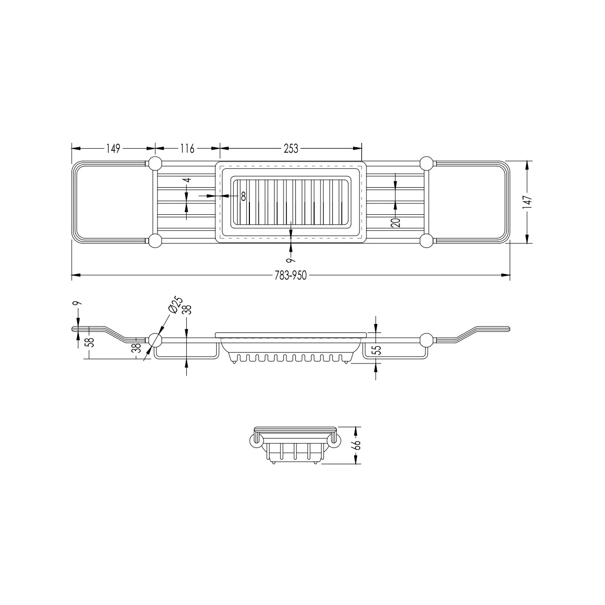 sun-id-376799 Полка на борт ванны Devon&Devon Италия  - Вид №2