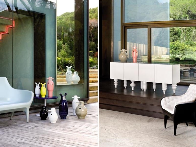 Фарфоровая ваза BD Barcelona SHOWTIME WHITE ARCH-00080578 - Вид №4