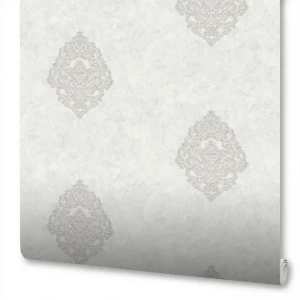 Обои флизелиновые Wallsecret Monarch белые 1.06 м 8770-20