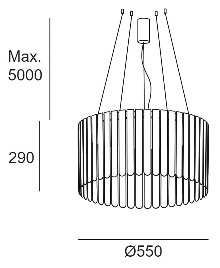 Подвесной светильник из поликарбоната LedsC4 Скарлетт ARCH-00105948 - Вид №13