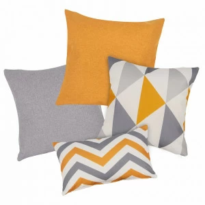 Комплект чехлов для подушек LINE OTTO/RIKKO ARBEN DECOR MAGIC ОРНАМЕНТ 321823 Желтый;серый